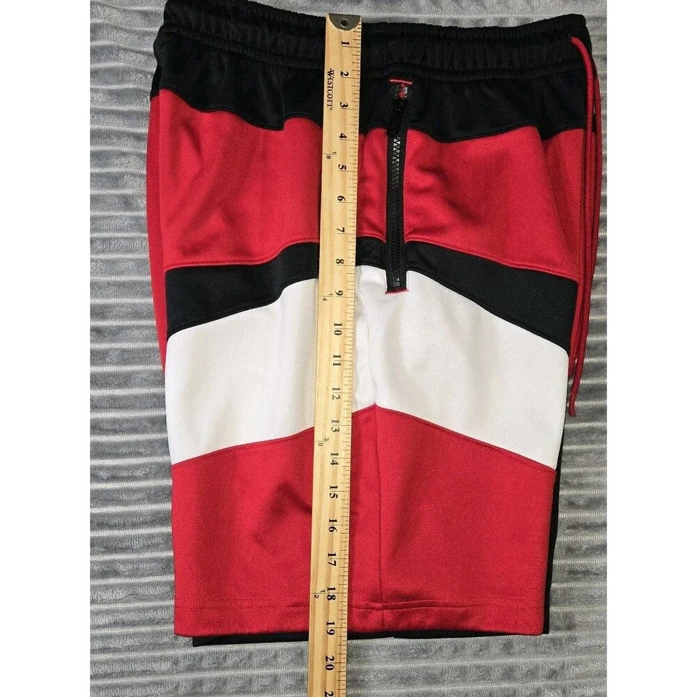 Mens Air Jordan Jumpman Tricot Wave Basketball Shorts Medium 27x8 Black Red